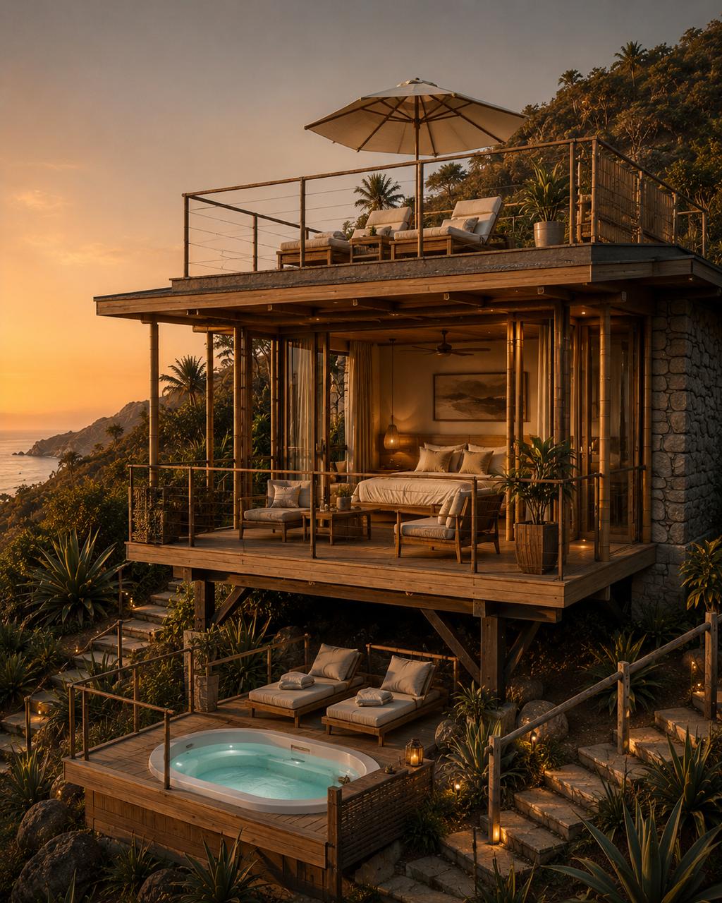 Private cottage with jacuzzi